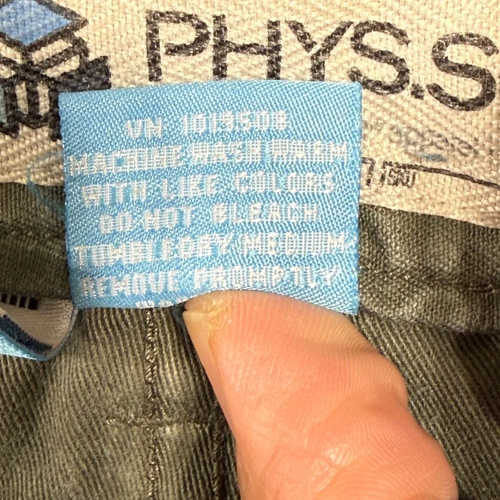 Phys.Sci. Carpenter Pants Mens 38x30 Olive Green Utility Workwear‎ Relaxed Fit